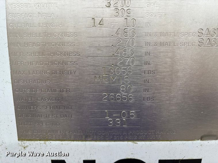 image for item EM6159 2005 Sterling Acterra propane delivery truck