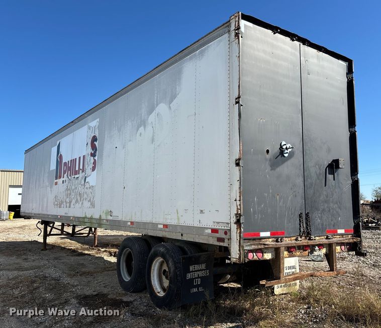 image for item EN0521 1992 Dorsey Trailers Inc. AIDT-LS dry van trailer