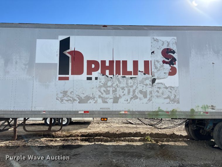 image for item EN0521 1992 Dorsey Trailers Inc. AIDT-LS dry van trailer