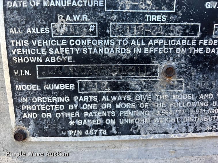 image for item EN0522 1986 Great Dane dry van trailer