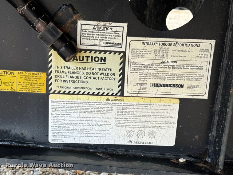 image for item EN0674 2008 Transcraft DTL-2100 RS2 drop deck trailer