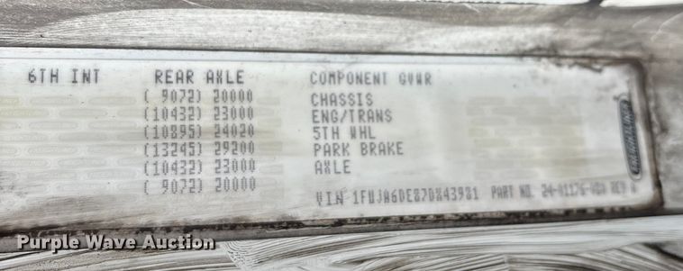 image for item EN5743 2007 Freightliner Columbia semi truck