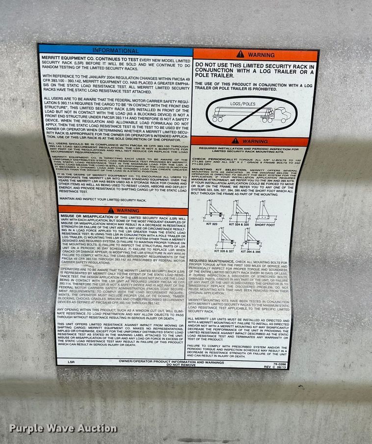image for item EN5755 Merritt headache rack