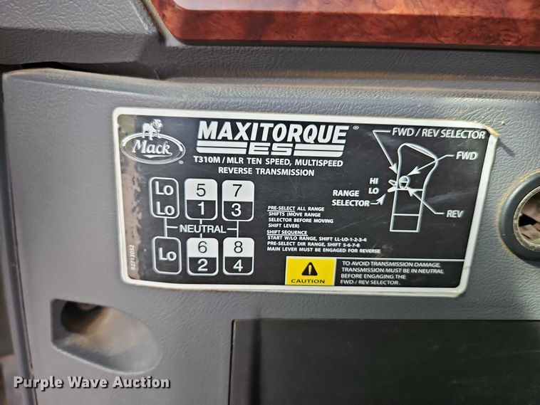 image for item EO4794 2011 Mack GU713 dump truck