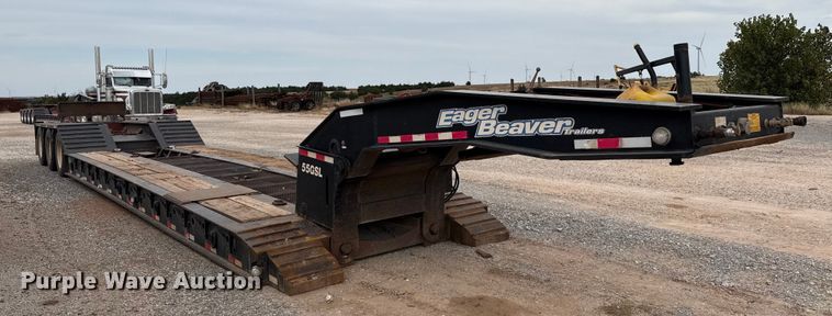image for item EP0804 2019 Eager Beaver 55GSL/3 lowboy equipment trailer