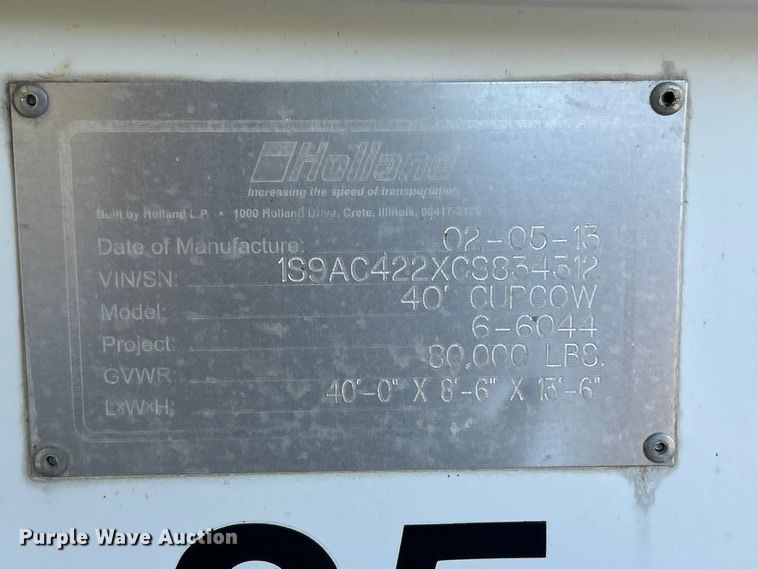 image for item ET6501 2013 Trailer 40' CUPCOW communications trailer