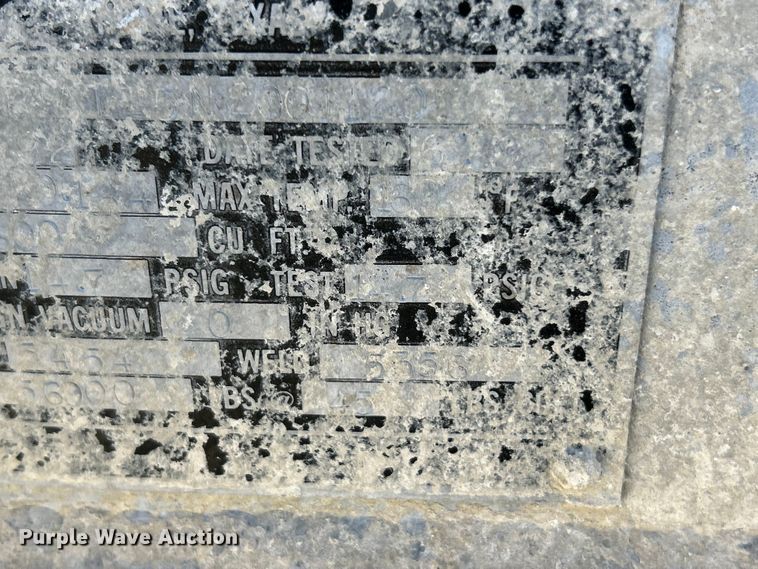 image for item ET6624 1992 J&L Tank pneumatic dry bulk trailer