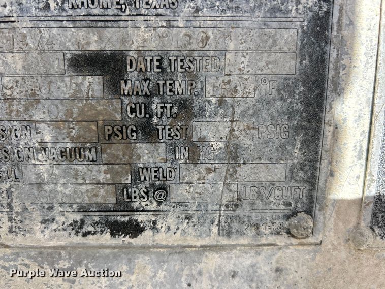 image for item ET6626 1992 J&L Tank pneumatic dry bulk trailer