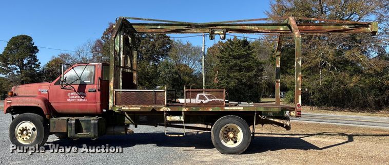 image for item ET7295 1994 GMC C7 crane truck