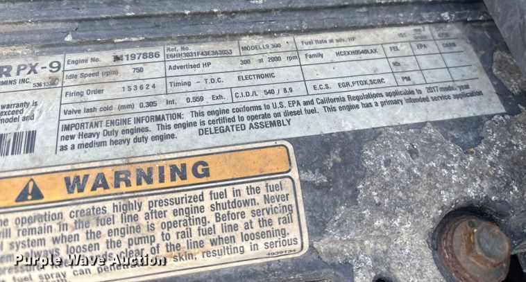 image for item ET8603 2018 Kenworth T370 truck cab and chassis