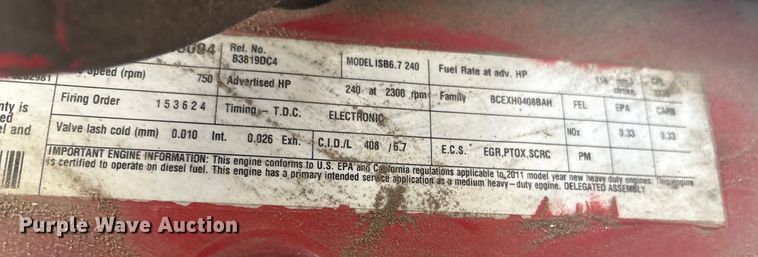 image for item ET8615 2011 Ford F750 Super Duty XL utility / service truck