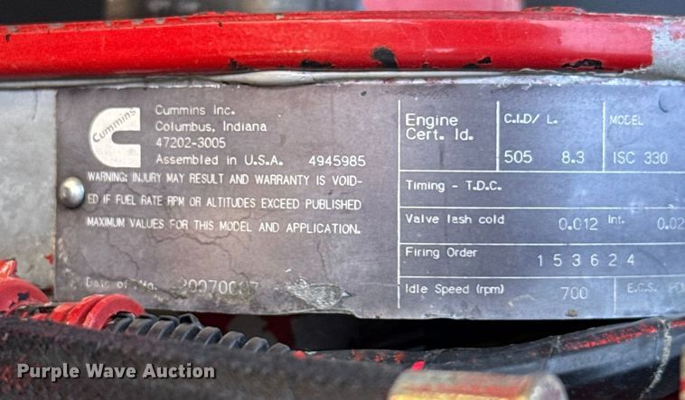 image for item EU5389 2008 Freightliner Business Class M2 Crew Cab flatbed truck