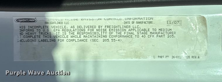 image for item EU5389 2008 Freightliner Business Class M2 Crew Cab flatbed truck