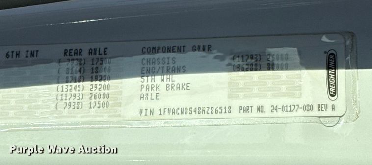 image for item EU5389 2008 Freightliner Business Class M2 Crew Cab flatbed truck