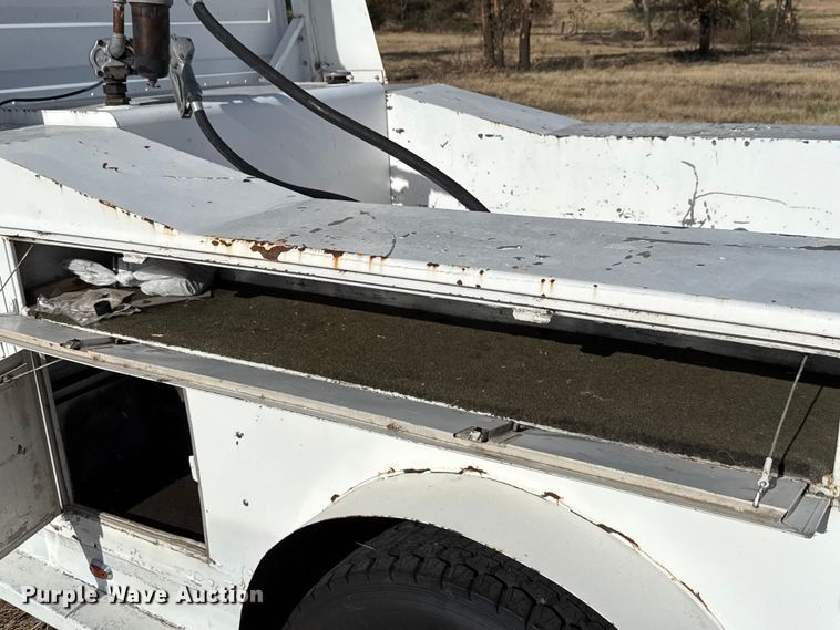 image for item EU5392 1996 Freightliner FL50 Crew Cab flatbed truck