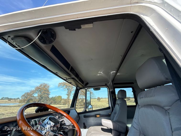 image for item EU5392 1996 Freightliner FL50 Crew Cab flatbed truck