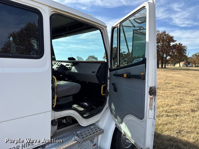 image for item EU5392 1996 Freightliner FL50 Crew Cab flatbed truck