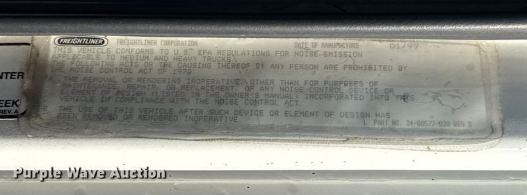 image for item EU5392 1996 Freightliner FL50 Crew Cab flatbed truck