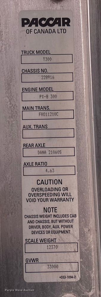 image for item EV3226 2008 Kenworth T300 hook lift truck