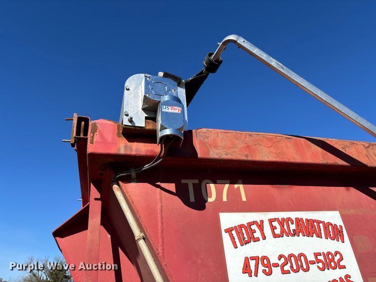 image for item EV3266 1990 Hilbilt 22-24 5/16 FLMN end dump trailer