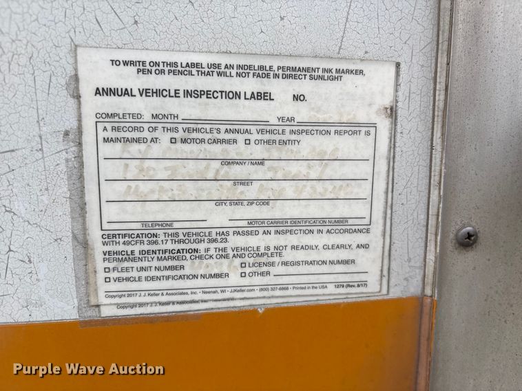 image for item FI0022 1993 Kentucky Electronics Trailer dry van trailer