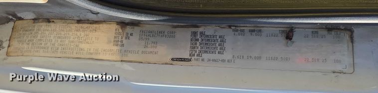 image for item FI0651 2000 Freightliner FL70 flatbed truck