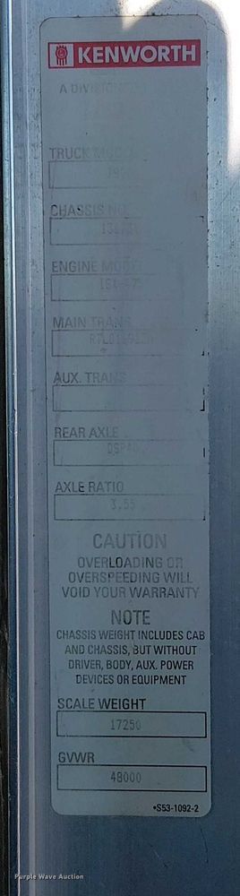 image for item FK0543 2006 Kenworth T800 semi truck