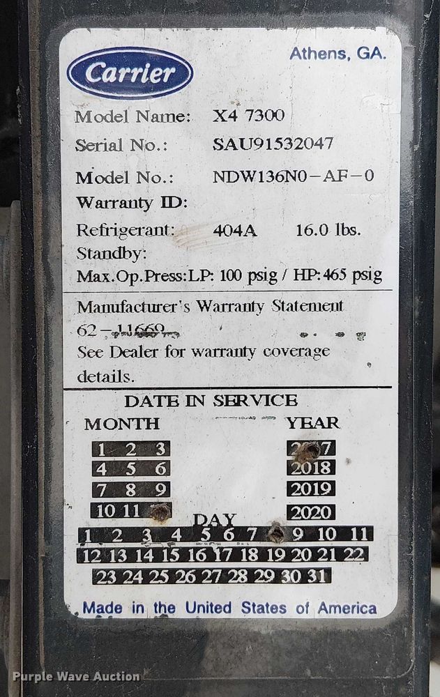 image for item FK0635 2018 Utility VS2RA refrigerated van trailer