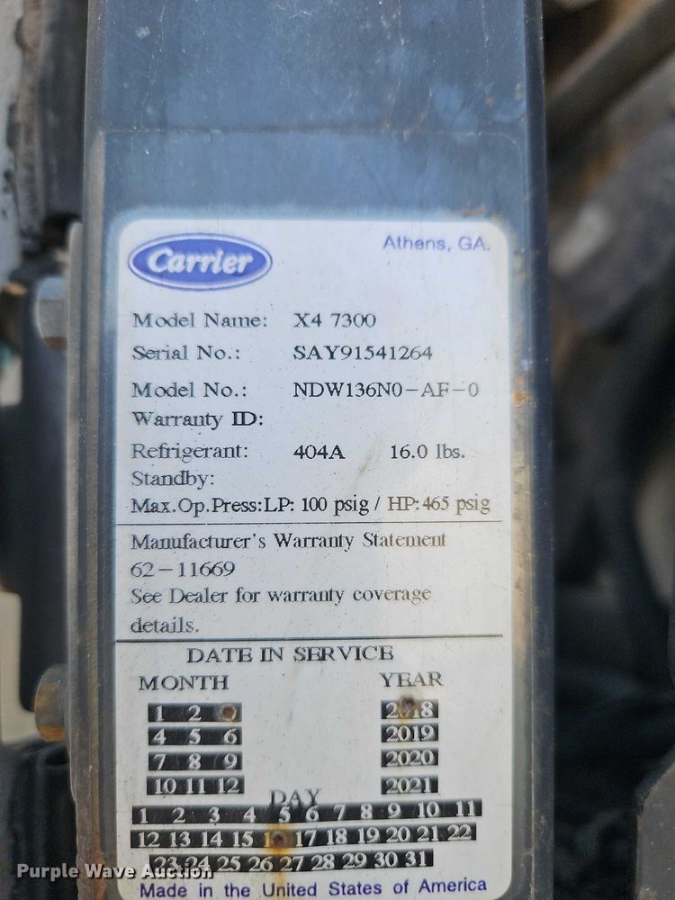 image for item FK0640 2018 Utility VS2RA refrigerated van trailer