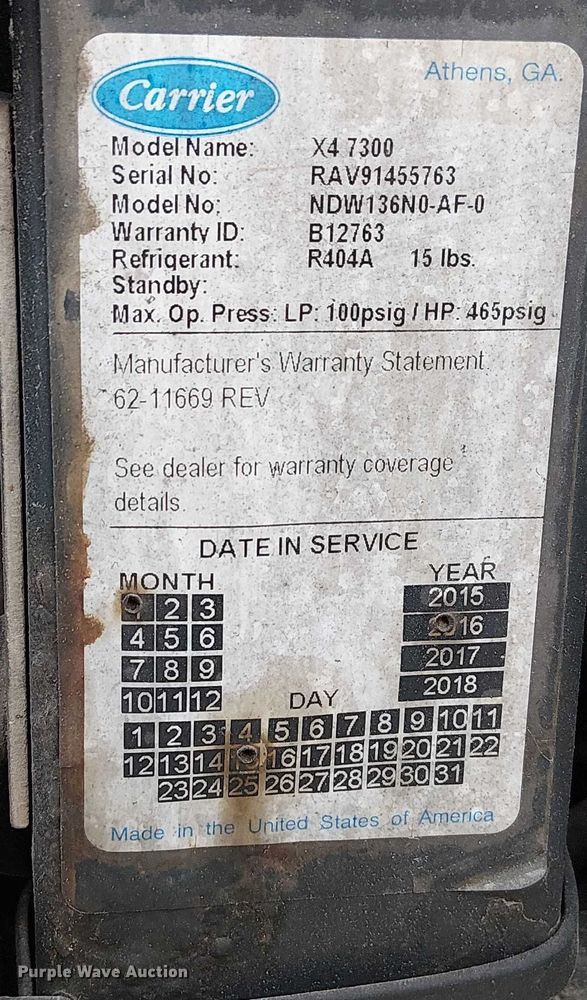 image for item FK0641 2017 Utility VS2RA refrigerated van trailer
