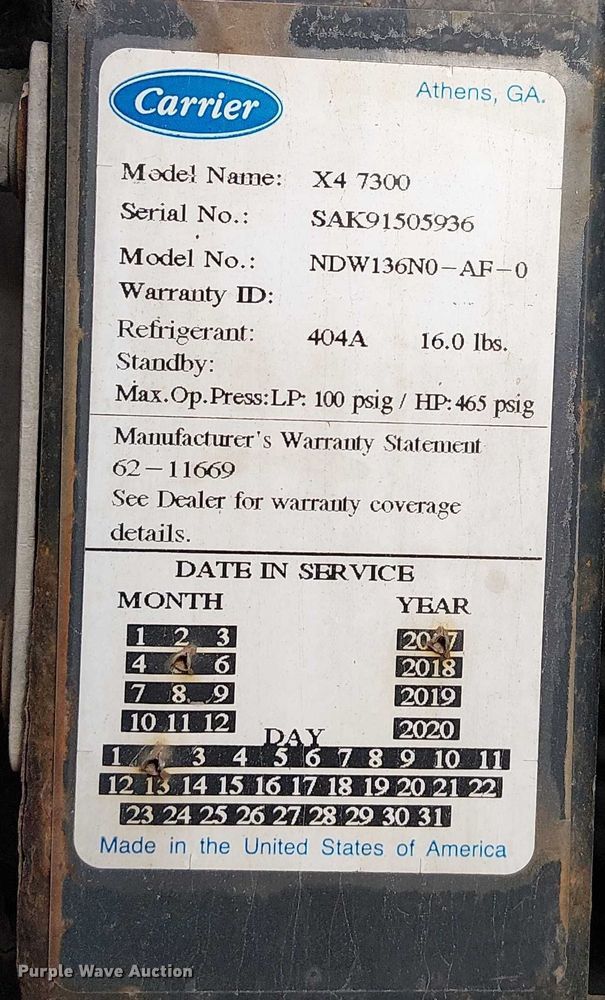 image for item FK0643 2018 Utility VS2RA refrigerated van trailer