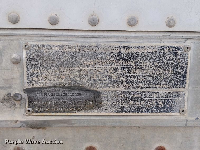 image for item FK0645 1999 Pines dry van trailer