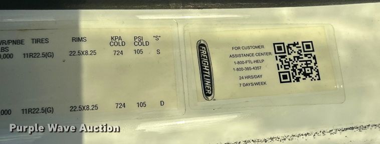 image for item YA0990 2018 Freightliner Business Class M2 box truck