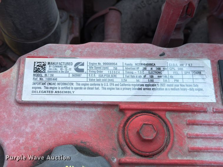 image for item YA1191 2023 Hino L7 Crew Cab rollback truck