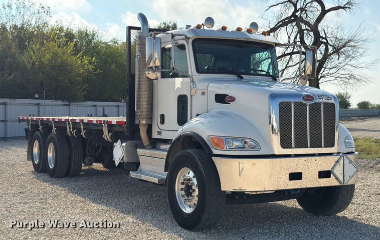 image for item YA1239 2023 Peterbilt 348 flatbed truck