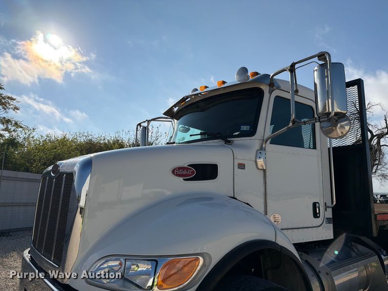 image for item YA1239 2023 Peterbilt 348 flatbed truck