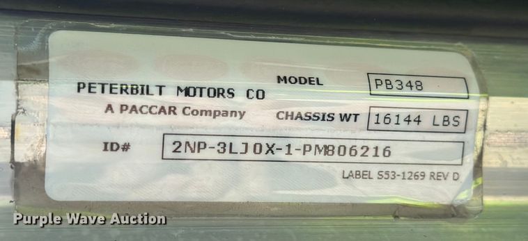 image for item YA1239 2023 Peterbilt 348 flatbed truck