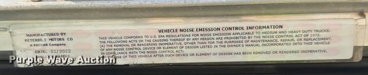 image for item YA1239 2023 Peterbilt 348 flatbed truck