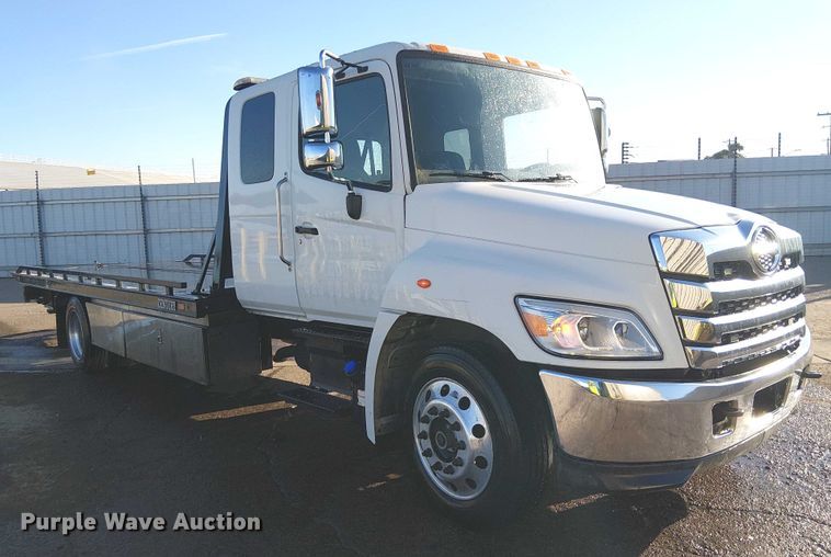 image for item YA1266 2022 Hino 258/268 Crew Cab rollback truck