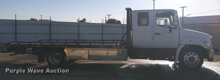 image for item YA1266 2022 Hino 258/268 Crew Cab rollback truck