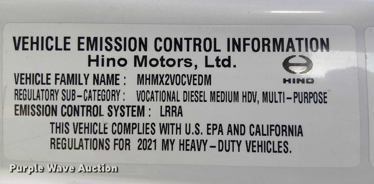 image for item YA1266 2022 Hino 258/268 Crew Cab rollback truck