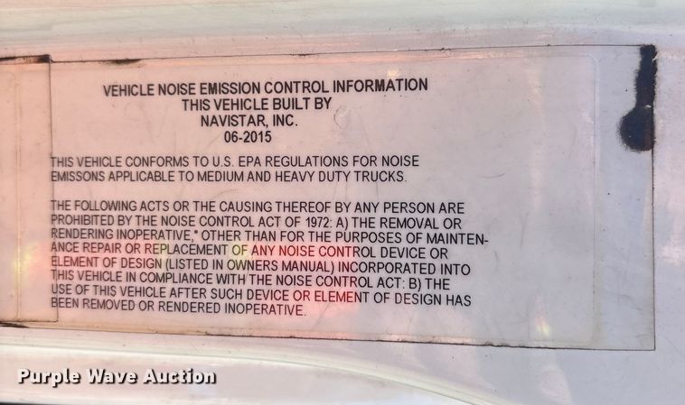 image for item YA1341 2016 International 4300 box truck