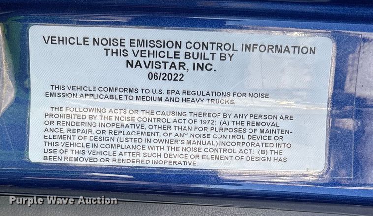 image for item YA1356 2023 International HX620 dump truck