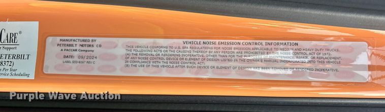 image for item YA1482 2025 Peterbilt 589 semi truck