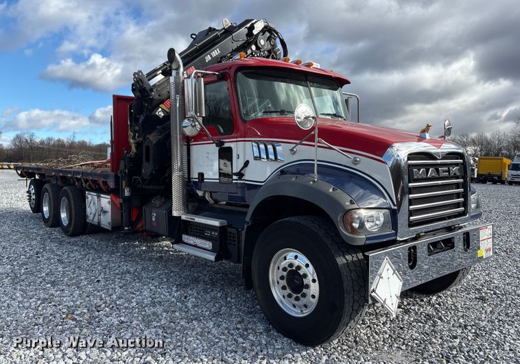 image for item YA1583 2022 Mack Granite crane truck