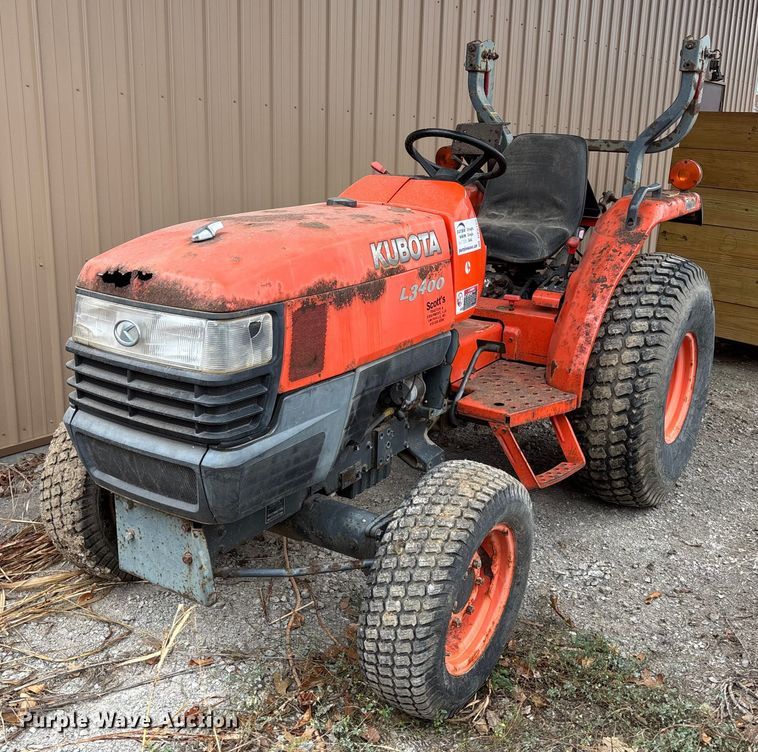 image for item DK0185 Kubota L3400 MFWD lawn tractor