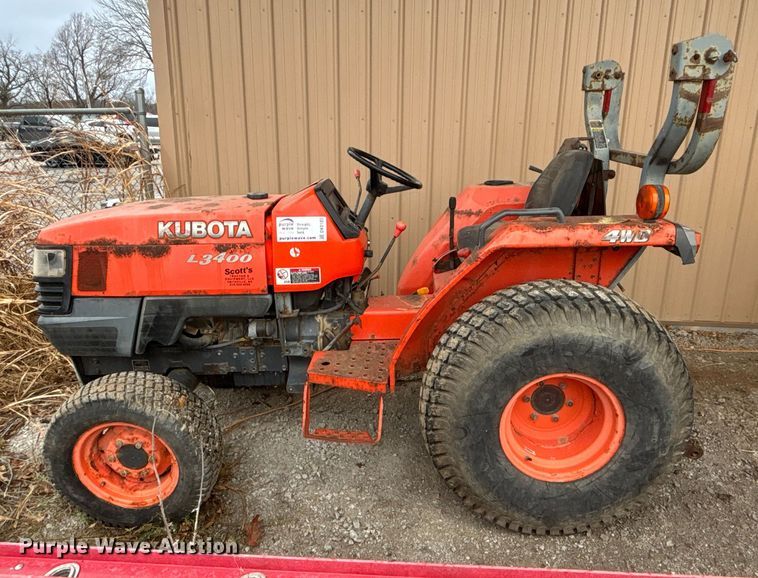 image for item DK0185 Kubota L3400 MFWD lawn tractor