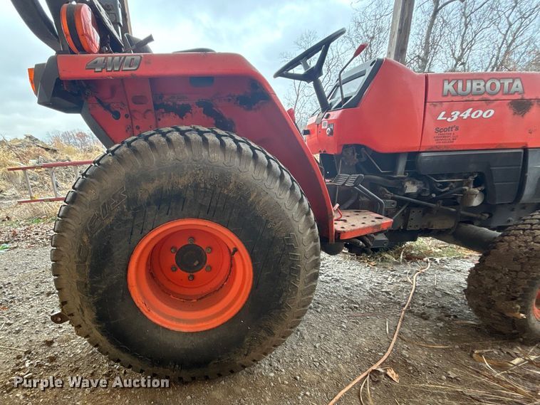 image for item DK0185 Kubota L3400 MFWD lawn tractor