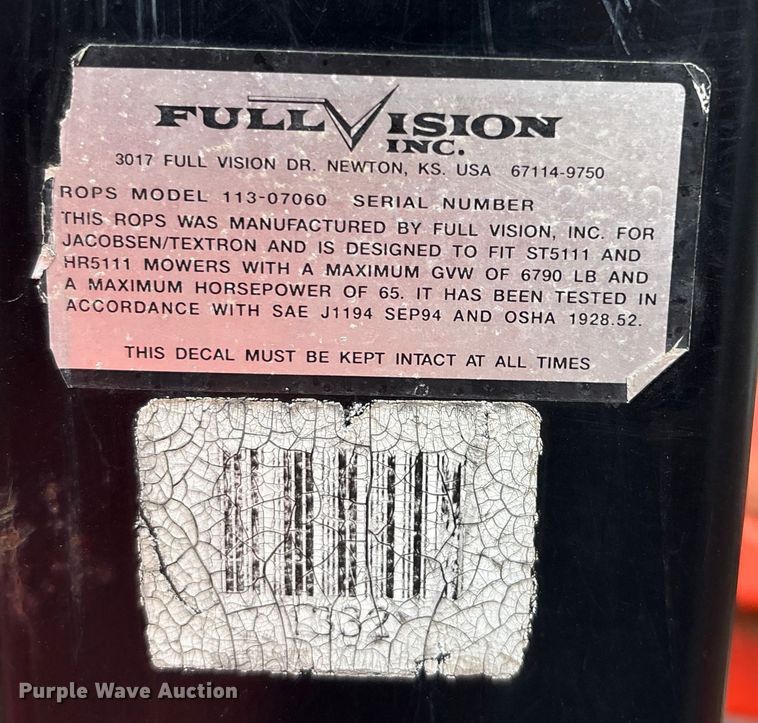 image for item DK0215 Jacobsen HR-5111 lawn mower