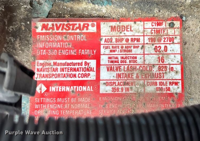 image for item DK0217 1992 International 4700 dump truck